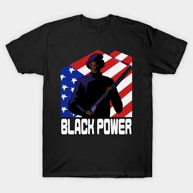 Black Panther Party Black Power T-Shirt by Noseking